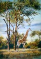 Giraffe & Knob-thorn-trees Giraffe & Knob-thorn-trees. Watercolour. 500 x 700 mm. sold