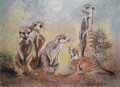Meercat Family on Rice-paper Meercat Family on Rice-paper. watercolour & gouache. 570 x 410 mm. sold