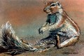 Ground Squirrel Ground Squirrel. watercolour. 250 x 170 mm. sold