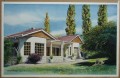 Sue Elize's-house Sue-Elize Henning's home, Steysnsburg. watercolour 350 x 500 mm. sold