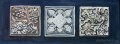 Three plaster plaques details.Gereformeerde Kerk Burgersdorp. Sold