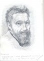 Michaelangelo Michaelangelo. A4 pencil sketch