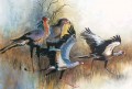 Secretary Birds. Secretary Birds. watercolour. 500 x 700 mm. sold