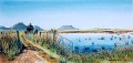 Freestate dam Freestate dam. watercolour. 500 x 230 mm. sold