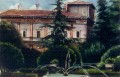 Villa Chigi. Painting of 'Villa Chigi'. Italy