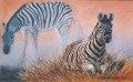Dusty Zebras Dusty Zebras. Watercolour. 350 x 500 mm. sold