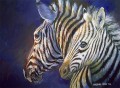 Zebras, Ma & Babe. 2 Zebras, Ma & Babe. 2. Watercolour & Gouache. 620 x 430 mm. sold