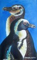 Jackass Penguins Jackass Penguins. 250 x 175 mm. watercolour.