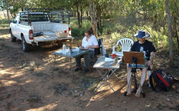 Painting at Wildebeeshoek.