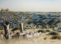 Kokerbooms & sheep painting