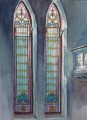 painting of church windows