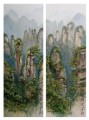 Paintings of the Mountains of Zhangjiajie. China.