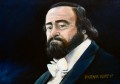 Luciano Pavarotti oil painting