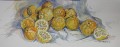Still life painting of Lemons