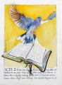 Bible and Dove of the Holy Spirit